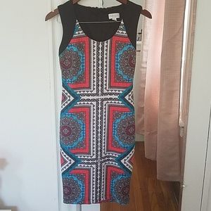 Bisou Bisou Women's dress, black, red.   Size 2